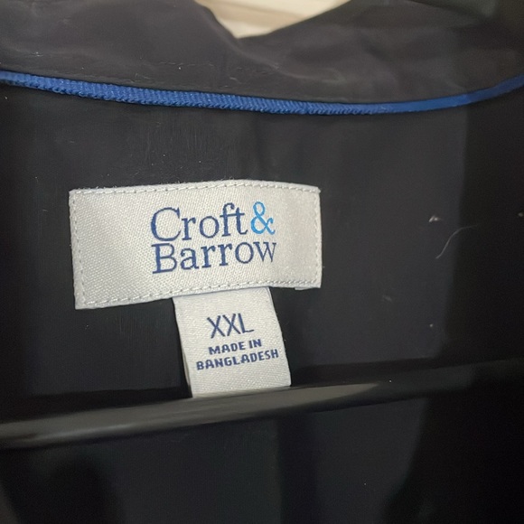 Croft&Barrow Black Button Up Long Sleeve Front Pocket Dress Casual Shirt Sz XXL - Picture 6 of 8